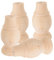 LIFKOME Lot De 4 Pieds De Meubles en Bois Sculptés, Ronds Et Fiables, Style Vintage, pour Canapés, Armoires