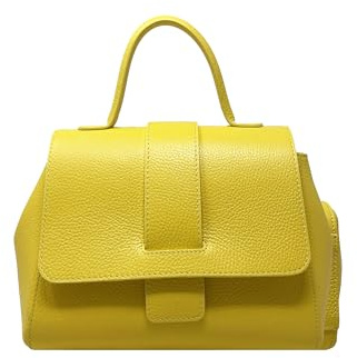 Chicca Borse Borsa a Mano Elegante con Tracolla da Donna in Pelle