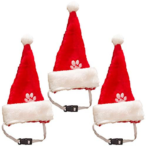 Ciffre 3 er Set Weihnachtsmützen - Mütze Hund Dog Groß