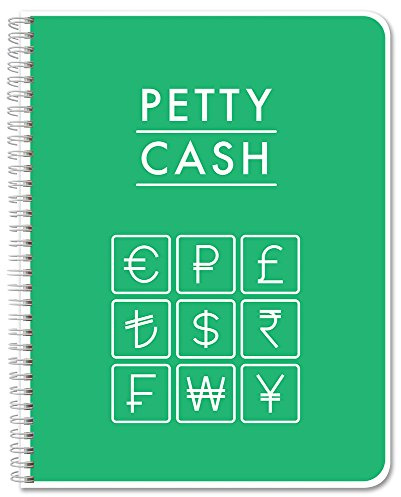BookFactory Petty Cash Log Book, Wire-O, 120 Pages