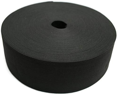 Jajasio Gummiband schwarz 60mm 1 Meter, Elastisches Band für Nähen
