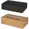 5x Versand-Set/ 2er Flaschen Geschenkkarton Schwarz Leinenoptik + Versandkarton