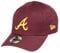 New Era Atlanta Braves MLB Rear Logo Maroon/A-Gold 9Forty Adjustable Cap - One-Size
