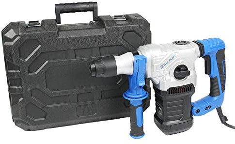 1500W Electric Demolition Hammer Breaker Jack Drill Concrete Hammer Power Tool 4 Modes in 1 Adjustable Speed 360°Rotary Handle 2M Corded Drill w/Free Accessories & Carry Case