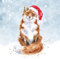 Wrendale Designs by Hannah Dale - „Festive Fox“ - Weihnachtskarten-Schachtelset - 8 Stück