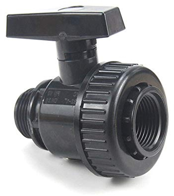 AIGUO 1/2 3/4 1 1,2 1,5 2 Innengewinde-Außengewinde PVC-Kugelhahn, Hosepipe Steckverbinder, Gartenbewässerung Rohrverbinder, Gartenschlauch Armaturen (Size : 2)