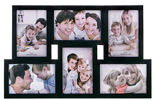 SpringosⓇ Cadre photo | Collage photo 10 photos | Noir | Galerie | Décoration murale | Galerie photo | Collage | Format portrait | Cadre en plastique | Multi-cadres | Décoration intérieure