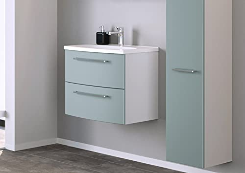 Waschtisch Badmöbel Handwaschplatz Badschrank Waschplatz Bad Schrank Genua III