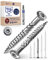 Terrassenschrauben 5x60 Edelstahl A4 Linsenkopfschrauben Torx Schrauben 5mm stark 250 Stück Holzschrauben Torx 60mm lang Edelstahlschrauben Holz inkl. 1x Torx Bit