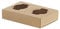MAQA 50 pcs Porte-gobelet Cappuccino 17x11,5 H 3,5 cm, Porte-gobelet, Porte-café à emporter 2 trous