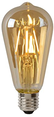 LUCIDE ST64 - Glühfadenlampe - Ø 6,4 cm - LED Dim. - E27-1x5W 2700K - Amber