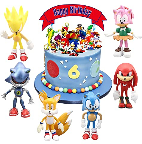 7 Stücke Torte Topper, Tortendeko Kinder, Happy Birthday Cake Topper, Kuchendeko Geburtstag, Tortendeko Kindergeburtstag, Deko Torte Mädchen, Junge