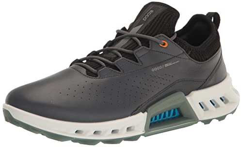 ECCO C4 Gore-TEX Golf Shoes - Magnet +Free Shoe Care KIT - EU 46