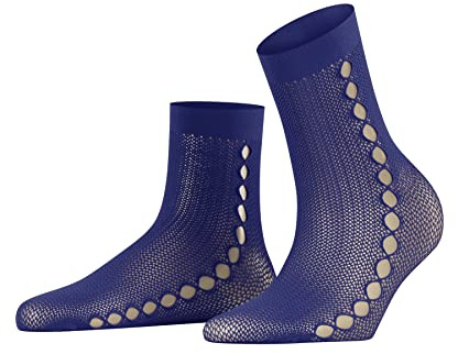 FALKE Damen Supersize Net W SO transparent Gemustert 1 Paar Socken, Blau (Imperial 6065), OneSize