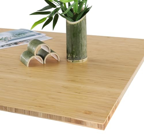 ALLDREI Tischplatte 180x80cm für Schreibtisch - Platte aus Bambus 180 x 80cm, 1.9cm dick Schreibtischplatte, Perfekt für höhenverstellbare Schreibtisch,Bürotisch, Computertisch
