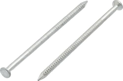 3.8mm x 100mm Ring Shank Steel Nails Galvanised (Pack of 100)