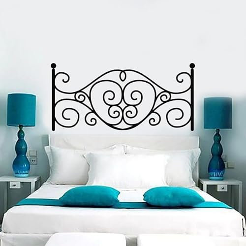 Headboard Sticker Bedroom Decoration Bed Home Decoration Detachable Romantic Wall Art Mural 42X87Cm