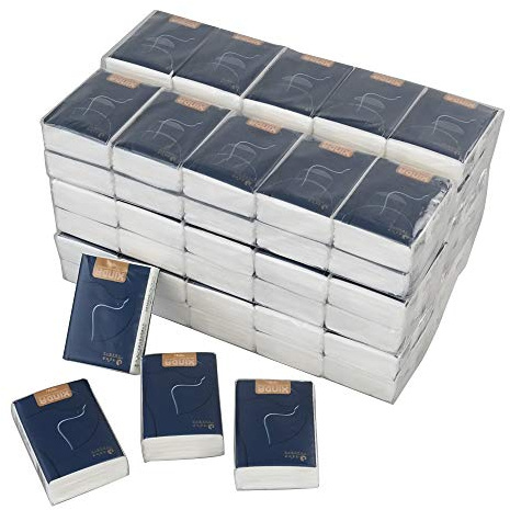 Idotry Weiche Taschentücher in Reisegröße, 4-lagige Mini-Taschentücher, 6 Blatt pro Packung, 150 Stück