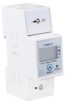 UKCOCO Din-schienen Digitalstromzähler a Mit Lcd-display Einphasiger Energiezähler Genauigkeit Klasse Geeignet Für Indoor Installation