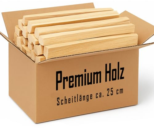 SOUK ONE Premium Anzündholz 5 kg / 10 kg / 15 kg / 20 kg - Ofenfertig getrocknetes Anmachholz aus Kiefer & Fichte – 100% Naturprodukt Kaminholz, Grillholz Anfeuerholz Kamin, Ofen Feuerschale (20kg)