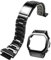 Korlexchi MOD Kit Uhrenarmband und Uhrengehäuse für Herren aus Edelstahl 316 Kompatibel mit Casio für G-SHOCK DW-H5600 Armbänder und Uhr Hülle aus Metall (Schwarz Set)