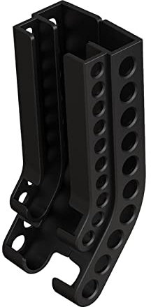 Goowafur Battery Storage Organizer Wall Mount Battery Dispenser Holder Container AA & AAA Combo Small Battery Keeper, Battery Organiser Storage Case for 10 AAA & 10 AA Batteries