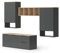 Vicco Wohnwand Wido, Anthrazit/Sonoma, 5 Teile