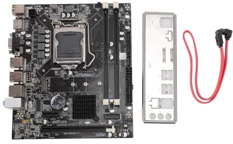 H55 Placa Base de Ordenador, Profesional M.2 NGFF LGA 1156 Ranura DDR3 8 Canales de Memoria 4 Fases Fuente de Alimentación Placa Base Gaming para Core de Generación I3 I5 I7