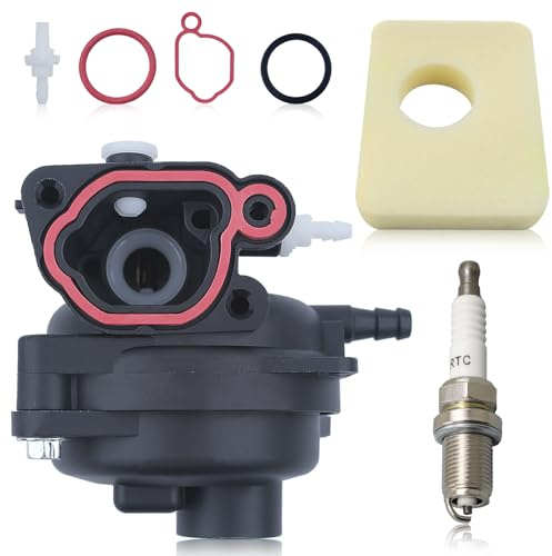 Mtanlo Vergaser kompatibel mit 799583 591160 593261 591110 Motorteile und Zubehör, Ersatz, Vergaser mit QC12YC /BKR5ES /RC12YC Zündkerze 799579 Luftfilter