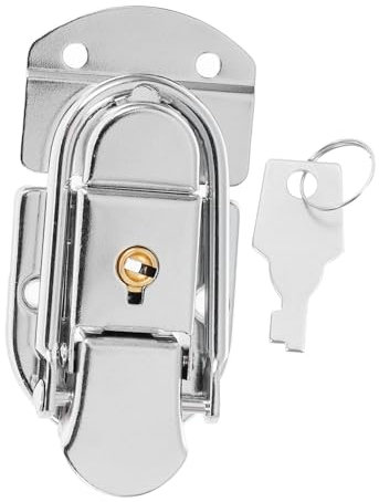 SEWOART Verschlussriegel Aus Eisen Knebelverschluss Für Kofferschloss Kofferschloss Mit Riegel Knebelverschluss Für Gitarrenkoffer Schnallengriffschloss Für Schmuckkästchen