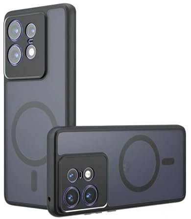 YSONCHAN Coque pour Motorola Edge 50 Pro avec Aimant, Étui Magnétique avec Charge sans Fil et Support Voiture, Housse Mat Anti-Empreintes. CX