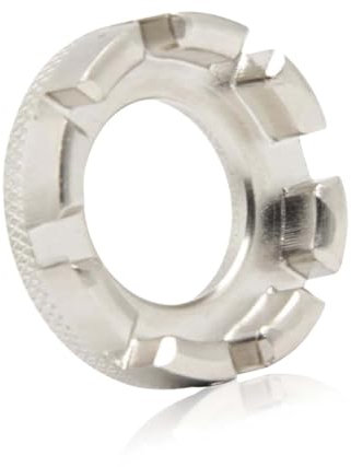 Elkuaie Fahrrad-Speichenschlüssel-Werkzeug, passend für 6 Größen (10–15). Speichenschlüssel, Fahrrad-Speichen-Anziehwerkzeug, Speichen-Anziehen, Silber