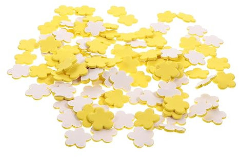 DIYEAH 120 Stk Schwammaufkleber Schaumsternaufkleber Frühlingsblumen Aufkleber Punktaufkleber Laptop-aufkleber Vinyl-aufkleber Aufkleber Für Geschenkanhänger Dekorationen Yellow Eva