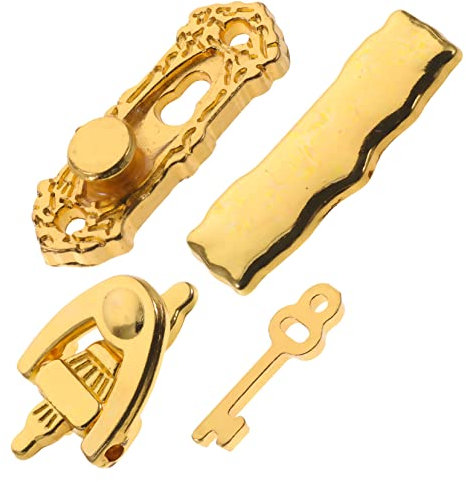 SUPVOX Miniature Door Key Lock Set Scale Metal Dollhouse Accessories with Realistic Design for Toy House and Collectors Gift for for for for Boy Girl and Festivals