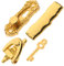 SUPVOX 1 Set Dollhouse Accessories Door Dollhouse Knocker Playhouse Door Decoration Door Lock House Mini House Door Knocker Mini House Accessories That Actually Work Alloy Golden