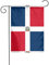 GGNKDL Bandera de jardín con impresión de República Dominicana, decoración de patio al aire libre, adecuada para todas las estaciones, 12 x 18 pulgadas