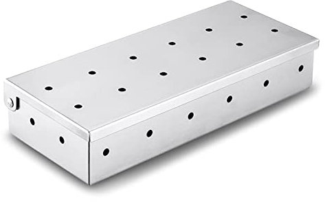 Smoker Box For Wood Chips Grill Charcoal Grill Stainless Steel BBQ Wood Pellet Grill Generator For Fish Beef
