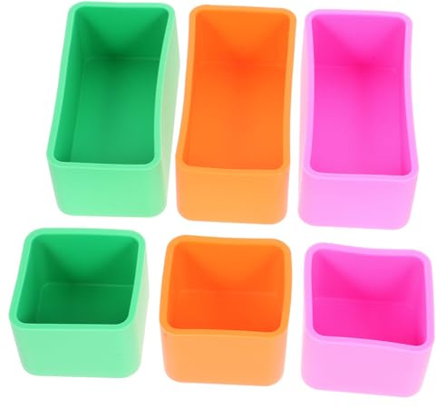 ARTSEWPLY Divisores De Caja Bento De Silicona Separadores Para Fiambreras Recipiente De Comida Reutilizable Apto Para Microondas Caja De Comida Portátil Compacta 6 Piezas Para Oficina Viajes Y Hogar