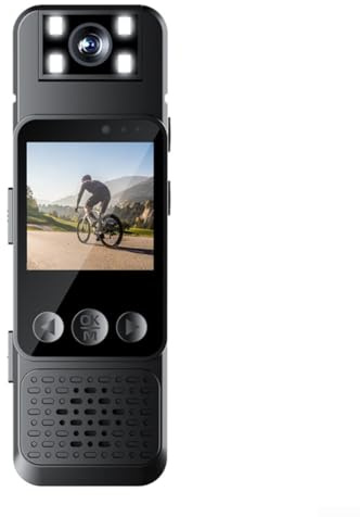 1080P FHD Mini-Körperkamera mit Audio, tragbarer Videorecorder für Sport & Outdoor, 7-Stunden-Akku, 128 GB Unterstützung, Typ-C-Aufladung
