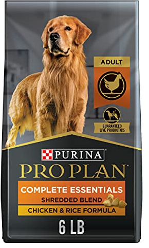 Pro Plan Shredded Blend Dry Dog Food, Adult Chicken And Rice Formula, 6 Pound Bag