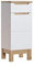 BALI Badschrank, MDF Laminierte Platte, weiß, 33 x 35 x 86 cm