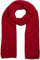 styleBREAKER Unisex einfarbiger Strick Schal mit strukturiertem Flecht Muster, Uni Winter Strickschal 01018161, Farbe:Rot