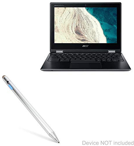 BoxWave - Lápiz capacitivo electrónico con punta ultra fina para Acer Chromebook Spin 511 (R752T), color plateado metálico