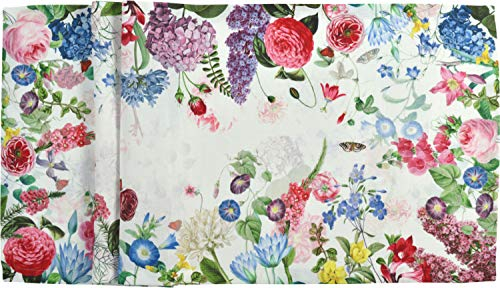 Sander TischläuferFloralia Leinen natur-bunt Größe 40x100 cm
