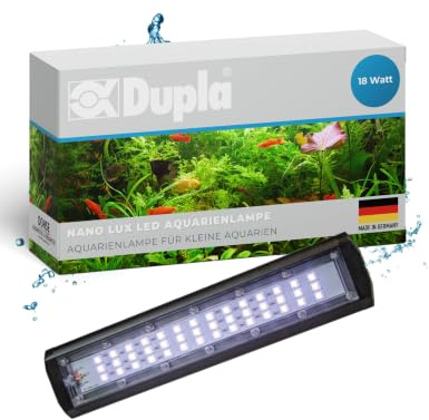 Dupla Nano Lux LED I 18 W I Dimmbare LED-Beleuchtung für Süßwasseraquarien | Für Aquarien bis80 Liter I Aquarium Lampe mit einstellbarer Farbtemperatur I Licht für gesundes Pflanzenwachstum