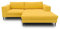 DOMO. collection Ecksofa Modica, Sofa in L-Form, moderne Eckcouch, bodenfreie Couch, Eckgarnitur, Polsterecke 244 x 173 x 83 cm (BxTxH), gelb