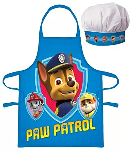 Paw Patrol Ensemble tablier de cuisine et toque pour enfant