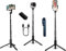 Perche Selfie Trépied ,Trépied Extensible Bluetooth Selfie Stick, 4-en-1, Selfie Stick 32 Pouces avec télécommande sans Fil Compatible avec Les appareils Photo, iPhone Plus, Galaxy，Huawei，Gopro