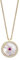 Julie Julsen JJNE0889.3 Damen Collier Silber 925 Gold rot Zirkonia 42 cm
