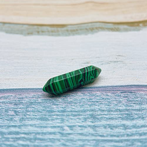 Mini colonne de 3 cm en cristal naturel améthyste minéralv pierre précieuse artificielle malachite turquoise, malachite malachite